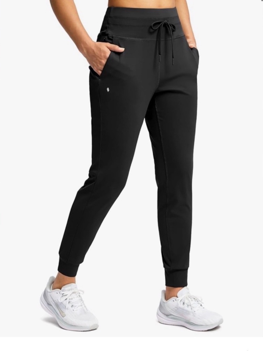 Halara High Waist Tummy Control Black Joggers